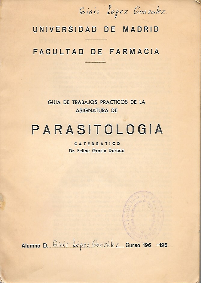 GUIA DE TRABAJOS PRACTICOS DE LA ASIGNATURA DE PARASITOLOGIA