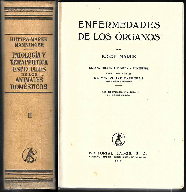 PATOLOGIA Y TERAPEUTICA ESPECIALES DE LOS ANIMALES DOMESTICOS TOMO II
