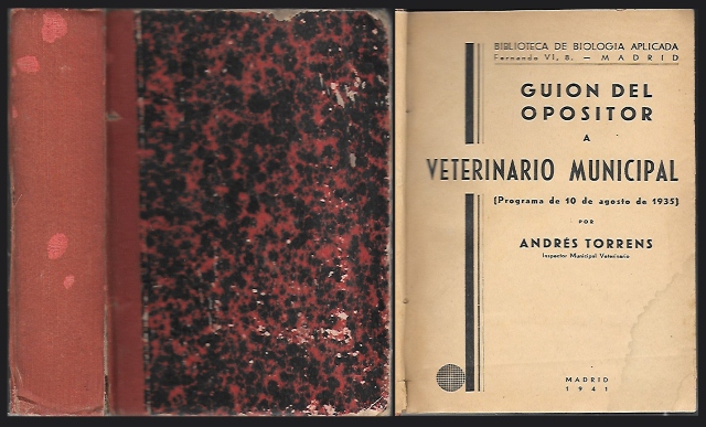 GUION DEL OPOSITOR A VETERINARIO MUNICIPAL (PROGRAMA 10 AGOSTO 1935)
