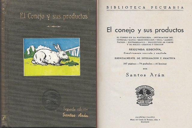EL CONEJO Y SUS PRODUCTOS - BIBLIOTECA PECUARIA