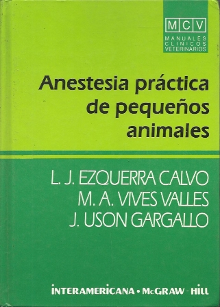 ANESTESIA PRACTICA DE PEQUEÑOS ANIMALES