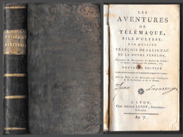 LES AVENTURES DE TELEMAQUE, FILS  D'ULYSSE