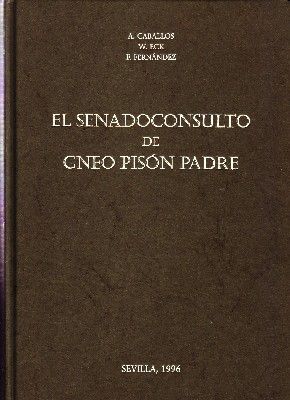 EL SENADOCONSULTO DE GNEO PISON PADRE.