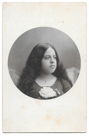 FOTOGRAFIA POSTAL DE SEÑORITA CON FOTO BARO BARCELONA