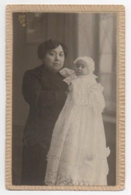 FOTOGRAFIA ANTIGUA SRA. Y NIÑA PEQUEÑA, CON FOTOGRAFO, J. GROLLO-VALENCIA.