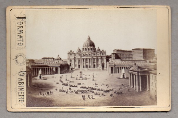 FOTOGRAFIA DEL VATICANO. FORMATO GABINETTO.