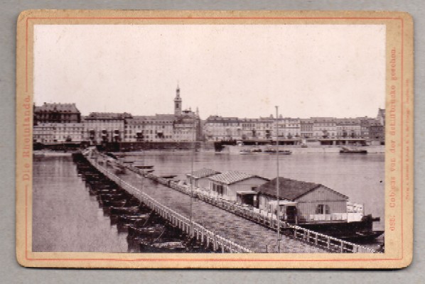FOTOGRAFIA DE ALEMANIA, COBLENZ VON DER SCHIFFBRUCKE GESEHEN. DIE RHEINLANDE.