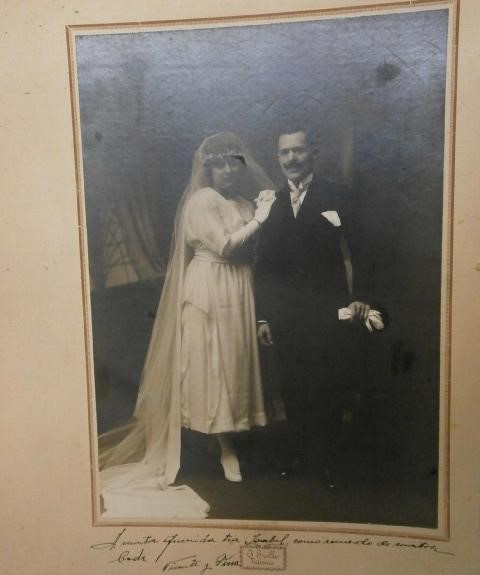 FOTOGRAFIA ANTIGUA FOTOGRAFIA BODA FOTOGRAFO J.GROLLO  VALENCIA AÑO1920