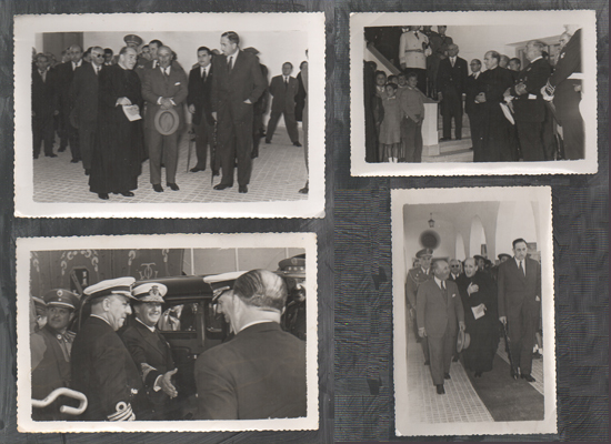 4 FOTOGRAFIAS FRANCO EN CADIZ CON AUTORIDADES LOCALES, FOTOGRAFO RIVERA.