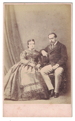 FOTOGRAFIA MATRIMONIO, FOTO THE LONDON STEREOSCOPIC. SOBRE 1880.
