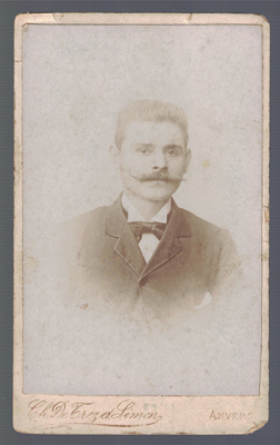 FOTOGRAFIA DE SEÑOR. FOTO CH. DE TREZ ET SIMON (ANVERS). SOBRE 1900.