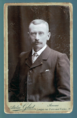 FOTOGRAFIA DE SEÑOR. FOTO ATELIER GLIOT (ANVERS). SOBRE 1900.
