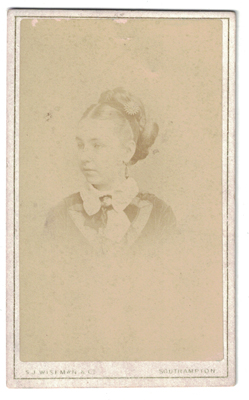 FOTOGRAFIA DE SEÑORA. FOTO S.J.WISEMAN (SOUTHMPONT). SOBRE 1890.