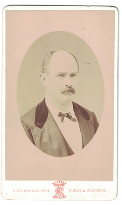 FOTOGRAFIA DE SEÑOR. FOTO SCHEMBOCHE, TURIN - FLORENCE. SOBRE 1890.