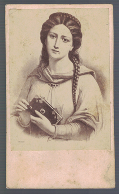 REPRODUCCION RETRATO DE MUJER, FOTO ALFRED CHARDON JEUNE. PARIS. SOBRE 1890.