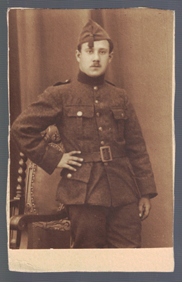FOTOGRAFIA DE MILITAR. - SOBRE 1920.