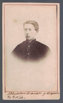 FOTOGRAFIA DE SEÑOR. SOBRE 1890.