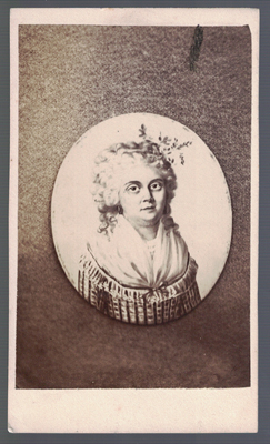 REPRODUCCION DE RETRATO DE SEÑORA, SOBRE 1900.