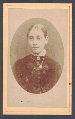 FOTOGRAFIA DE SEÑORA, FOTO JACQUES MOLL, CHATHAM. SOBRE 1890.