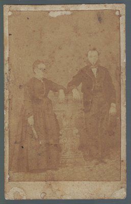 FOTOGRAFIA DE MATRIMONIO, FOTO J. VENTURA, BARCELONA. SOBRE 1890.
