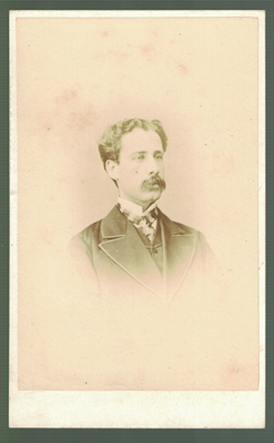 FOTOGRAFIA DE SEÑOR. FOTO CAVILLAS BRUZON, GIBRALTAR. SOBRE 1870.