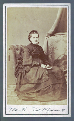 FOTOGRAFIA DE SEÑORA. FOTO E. OTERO, MADRID. SOBRE 1890.