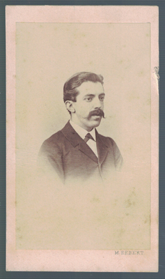 FOTOGRAFIA DE SEÑOR. FOTO H. HEBERT, MADRID. SOBRE 1860.