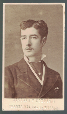 FOTOGRAFIA DE JOVEN. FOTO ALVIACH Y CIA., MADRID. 24-8-1871.