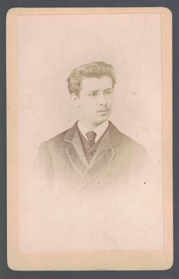FOTOGRAFIA DE SEÑOR. FOTO G. LARAUZA, BARCELONA. SOBRE 1890.