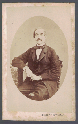 FOTOGRAFIA DE SEÑOR. FOTO M. HOSTENC, BARCELONA. SOBRE 1880.