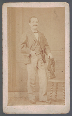FOTOGRAFIA DE SEÑOR. FOTO MOLINE Y ALBAREDA. AÑO 1880.