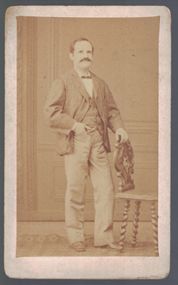 FOTOGRAFIA DE SEÑOR. FOTO MOLINE Y ALBAREDA. AÑO 1880.