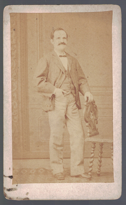 FOTOGRAFIA DE SEÑOR. FOTO MOLINE Y ALBAREDA. AÑO 1880.