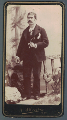 FOTOGRAFIA DE SEÑOR. FOTO J. MARTI, BARCELONA. SOBRE AÑO 1890.