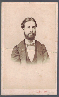 FOTOGRAFIA DE SR. FOTO G. LARANZA, BARCELONA. SOBRE AÑO 1880.