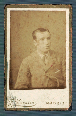 FOTOGRAFIA DE SEÑOR. FOTO F. NAVARRO (MADRID). SOBRE 1920.