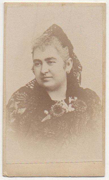 FOTO DE SEÑORA. FOTOGRAFO RAFAEL ROCAFULL. CADIZ. AÑO 1863.