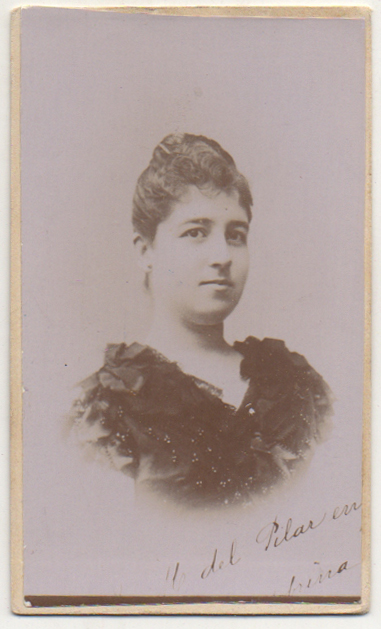FOTO DE BELEN ROCAFULL Y MONTERO. FOTOGRAFO RAFAEL ROCAFULL. CADIZ. SOBRE 1875