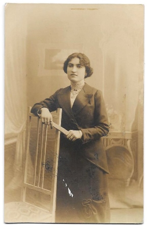 FOTOGRAFIA POSTAL SEÑORITA SIN CIRCULAR, SOBRE 1930