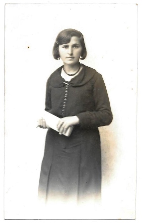 FOTOGRAFIA POSTAL SEÑORITA SIN CIRCULAR, SOBRE 1930