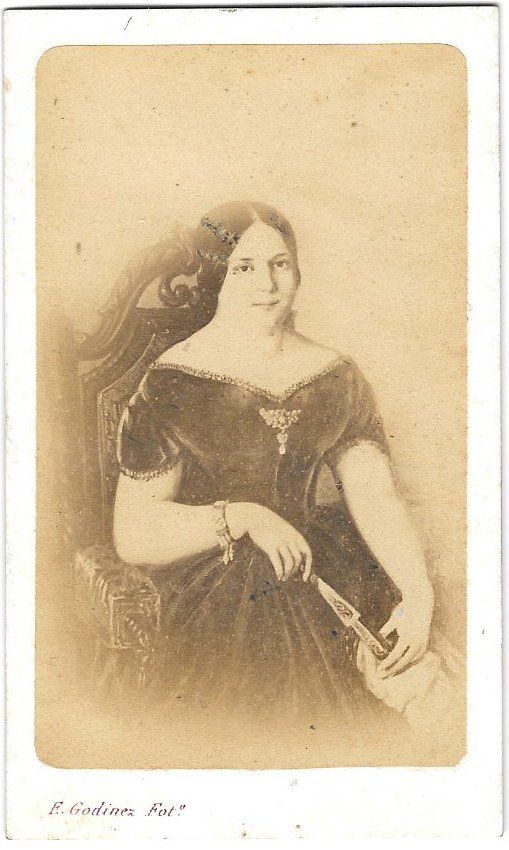 FOTOGRAFIA SEÑORA FOTO E. GODINEZ,  SEVILLA, 1860