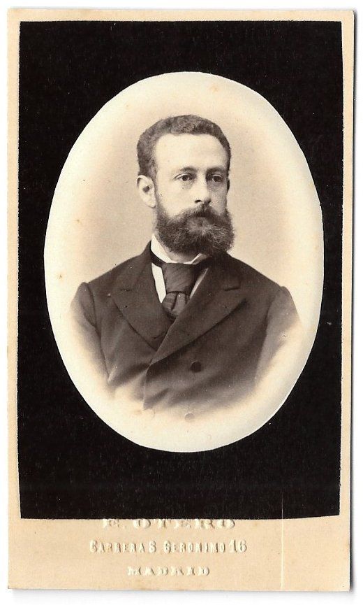 FOTOGRAFIA EN RELIEVE SEÑOR FOTOGRAFO OTERO, MADRID 1865