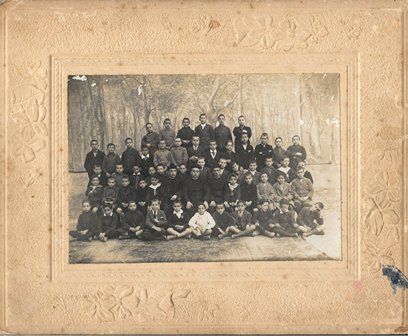 FOTOGRAFIA GRUPO DE ESCOLARES COLEGIO RELIGIOSO (SIN DEFINIR). SOBRE 1920