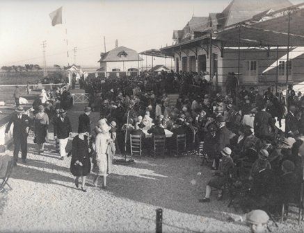 FOTOGRAFIA TIRO DE PICHON DELPTO. DE STA. MARIA. VISITA DE ALFONSO XIII AÑO 1926, COPIA HECHA SOBRE 1960