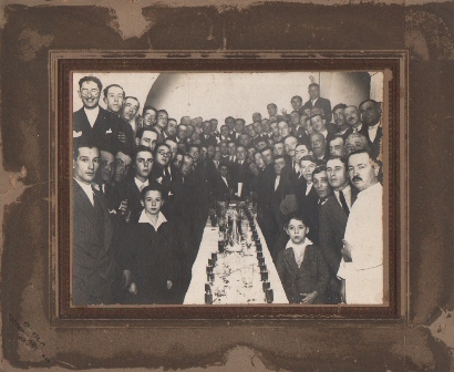 FOTOGRAFIA REUNION POSIBLEMENTE EN JEREZ. FOTO IGLESIAS SOBRE 1925