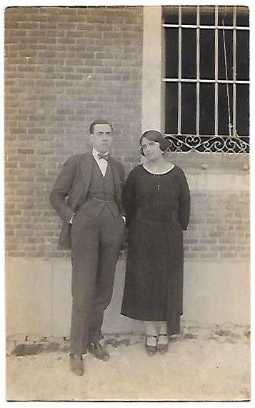 FOTO POSTAL PAREJA EN ARAVACA. SIN CIRCULAR. SOBRE 1923