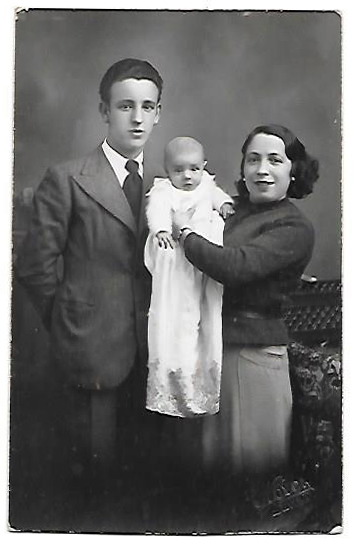 FOTO POSTAL SIN CIRCULAR. FAMILIAR, FOTO NOVOA, SEVILLA 23  ENERO DE 1936