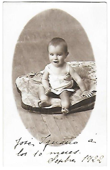 FOTO POSTAL SIN CIRCULAR. BEBE CON 10 MESES AÑO 1922.