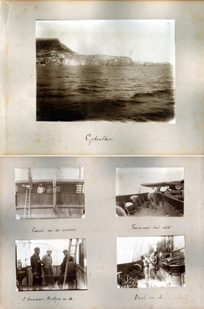 FOTOGRAFIA DE GIBRALTAR + VARIAS FOTOS DESDE UN BARCO. AÑO 1880