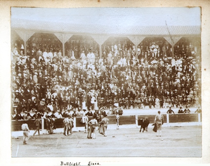 FOTOGRAFIA DE PLAZA DE TOROS DE LA LINEA, EXILES V. RAMILLIES, 1903